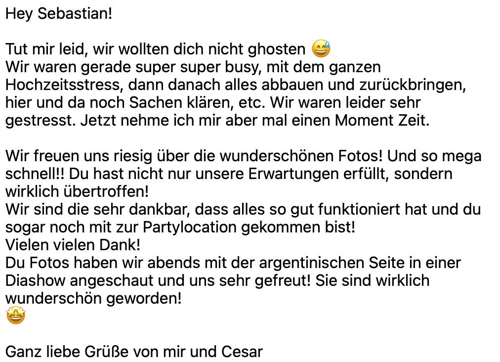 Nachricht: Erwartungen nicht nur erfüllt, sondern übertroffen, und so schnell